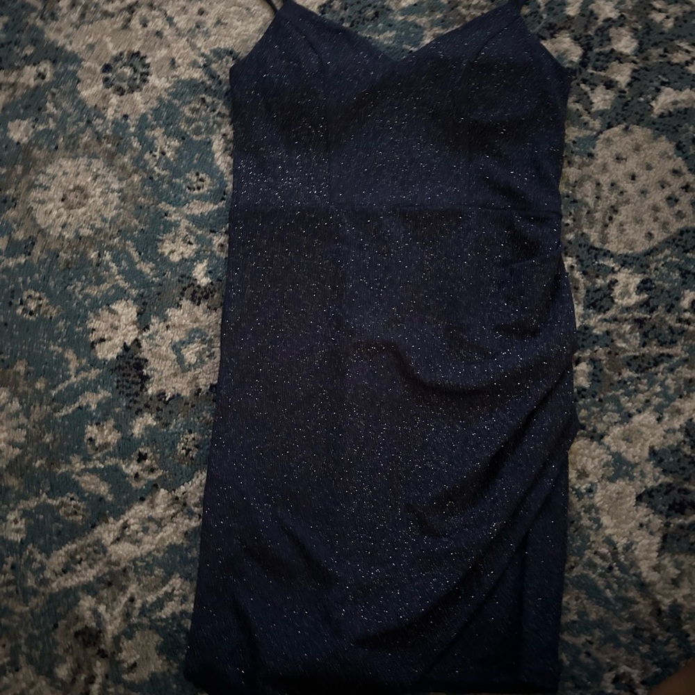 Elegant Navy Blue Women's Dress